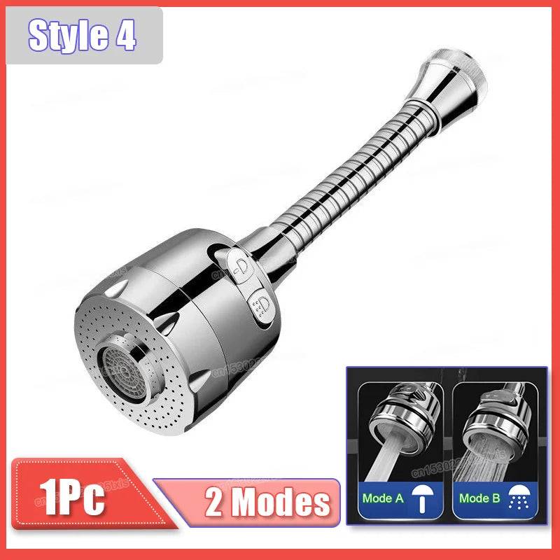 2/3Mode Faucet Extender 360Degree Rotatable Faucet Nozzle Adapter Home Water Saving Bubbler Kitchen Bathroom Faucet Accessories