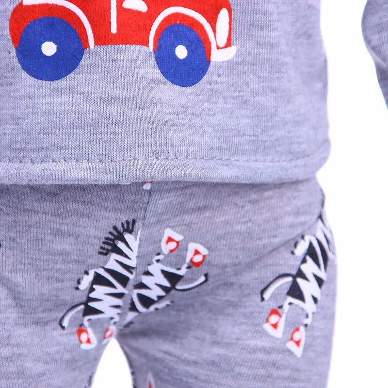 2 Pcs/Set Animal Pajamas Suit For 43 Cm Born Baby Reborn Doll Clothes Accessories 18 Inch Doll Girls Toys Our Generation Nenuco
