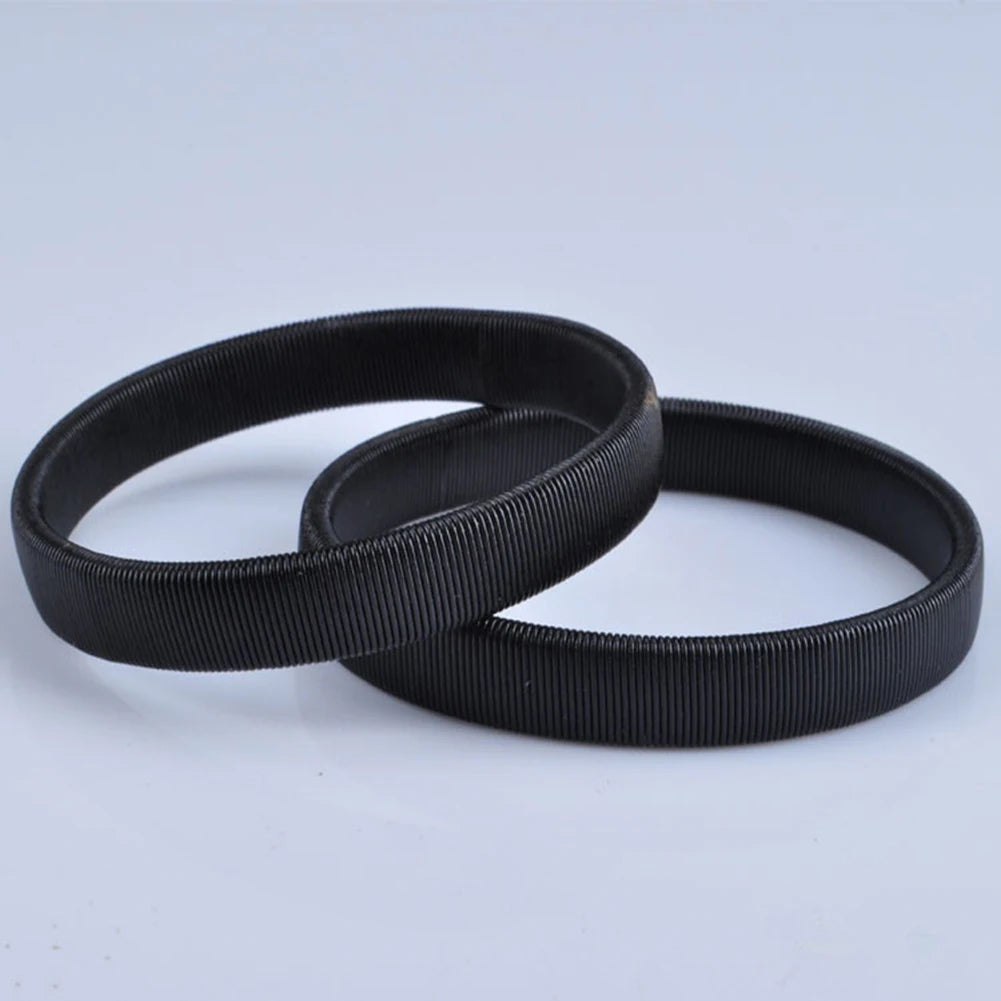 2pc Unisex Elasticated Shirt Sleeve Holder Adjustable Arm Cuffs Bands Stretchy Elastic Metal Sleeve Garters Clothing Accessories