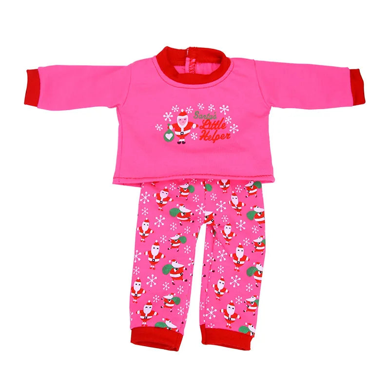 2 Pcs/Set Animal Pajamas Suit For 43 Cm Born Baby Reborn Doll Clothes Accessories 18 Inch Doll Girls Toys Our Generation Nenuco