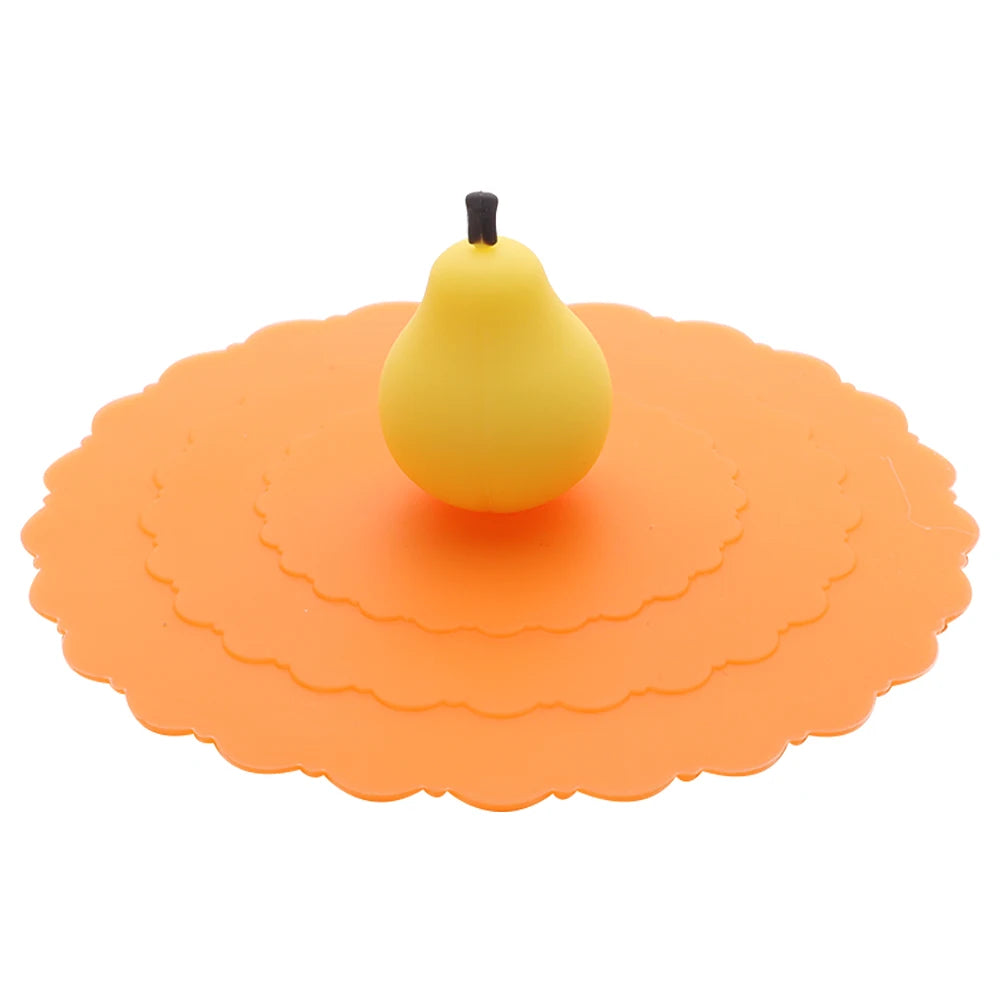 Cartoon 10cm Cute Silicone Cup Cover Heat-resistant Leak Proof Sealed Lids Cap Dustproof Cup Cover Suction Cup Cover Tea Lids