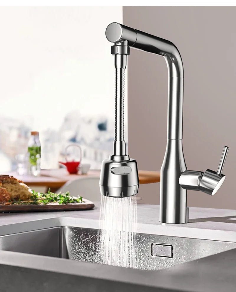 2/3Mode Faucet Extender 360Degree Rotatable Faucet Nozzle Adapter Home Water Saving Bubbler Kitchen Bathroom Faucet Accessories