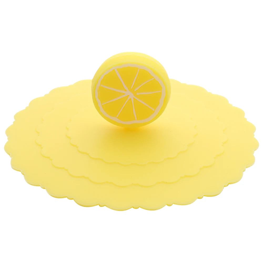 Cartoon 10cm Cute Silicone Cup Cover Heat-resistant Leak Proof Sealed Lids Cap Dustproof Cup Cover Suction Cup Cover Tea Lids