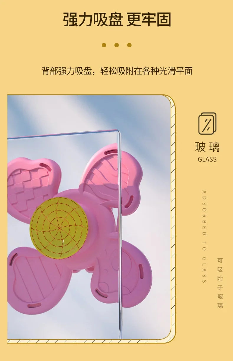 Baby Bath Toys Funny Bathing Sucker Spinner Suction Cup Cartoon Rattles Fidget Educational Toys For Children Boys Gift