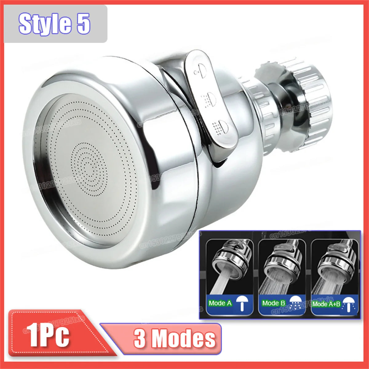 2/3Mode Faucet Extender 360Degree Rotatable Faucet Nozzle Adapter Home Water Saving Bubbler Kitchen Bathroom Faucet Accessories