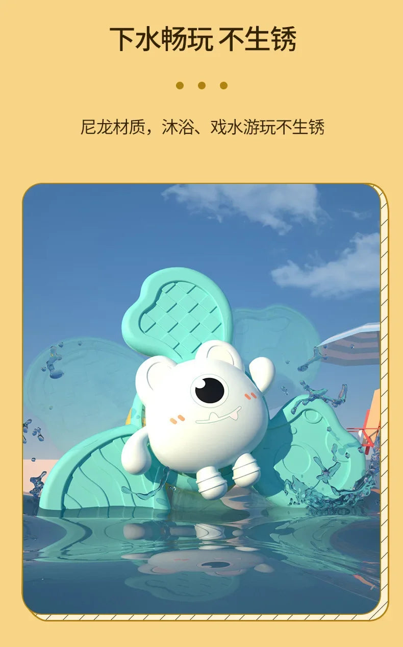 Baby Bath Toys Funny Bathing Sucker Spinner Suction Cup Cartoon Rattles Fidget Educational Toys For Children Boys Gift