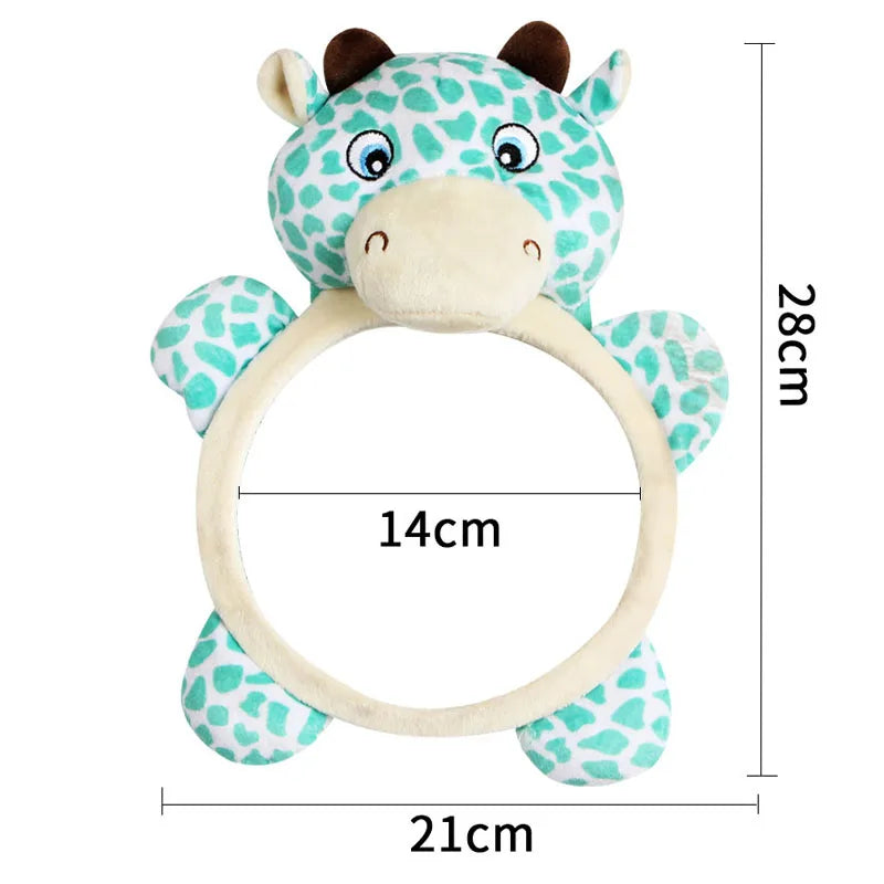 Black White View Back Seat Mirror Baby Car Mirror Safety Seat Headrest Rearview Mirror Baby Facing Rear Ward Car Kids Monitor