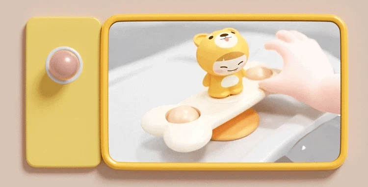 Baby Bath Toys Funny Bathing Sucker Spinner Suction Cup Cartoon Rattles Fidget Educational Toys For Children Boys Gift