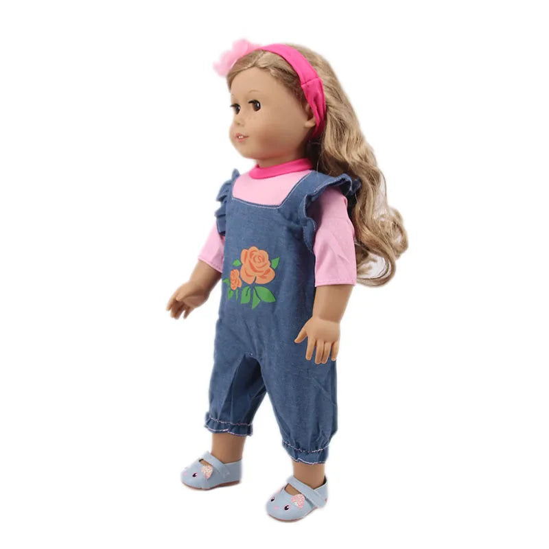 2 Pcs/Set Animal Pajamas Suit For 43 Cm Born Baby Reborn Doll Clothes Accessories 18 Inch Doll Girls Toys Our Generation Nenuco