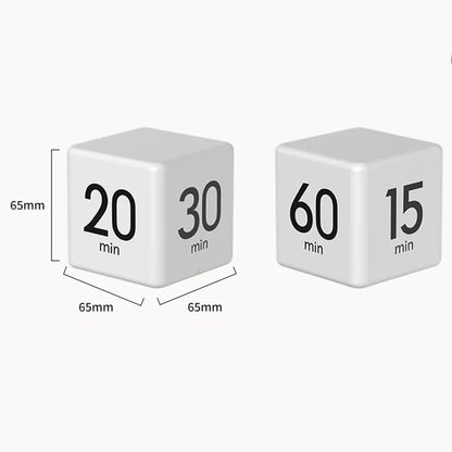 Productivity Cube Timer Gravity Sensor Flipping LED Display 4 Preset Time Dual Modes Countdown Cooking Study Mini Digital Timer