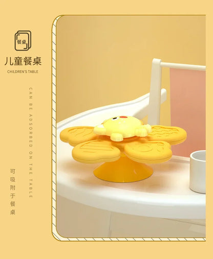 Baby Bath Toys Funny Bathing Sucker Spinner Suction Cup Cartoon Rattles Fidget Educational Toys For Children Boys Gift
