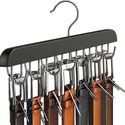 Wooden Belt Rack Women Storage Hangers for Clothes Case Home Wardrobe Accessories Supplly Scarf Organizer Men Tie Belt Hangers