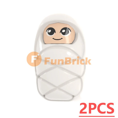 Infant Baby MOC Building Blocks Toys Kids Collection Souvenir Gift Pretend Play Decoration Boy Girl City 25128 24581