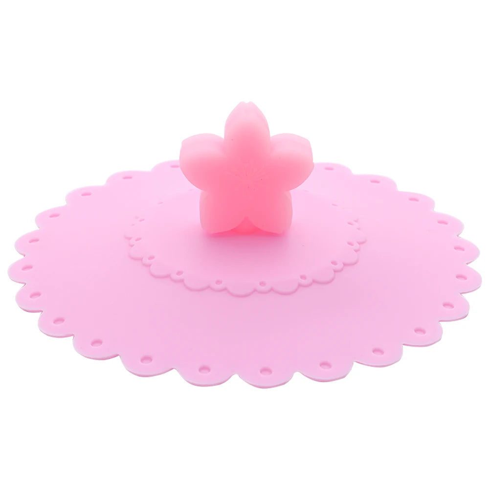Cartoon 10cm Cute Silicone Cup Cover Heat-resistant Leak Proof Sealed Lids Cap Dustproof Cup Cover Suction Cup Cover Tea Lids