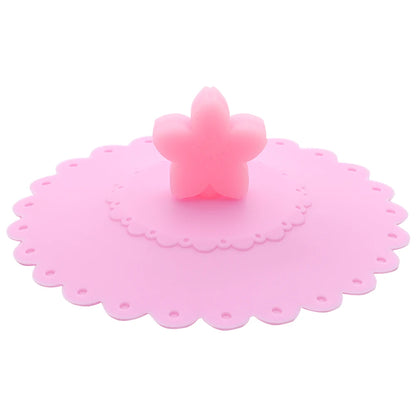 Cartoon 10cm Cute Silicone Cup Cover Heat-resistant Leak Proof Sealed Lids Cap Dustproof Cup Cover Suction Cup Cover Tea Lids