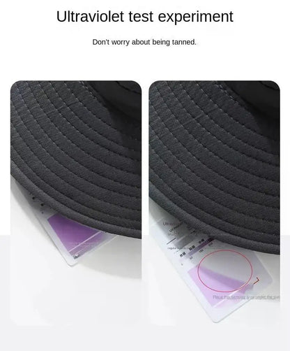 Summer Bucket Hat for Men Fisherman Cap Fishing Outdoor Sunshade Big Brim Sunscreen Riding Hiking Suncreen Sunhat
