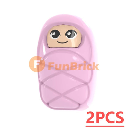 Infant Baby MOC Building Blocks Toys Kids Collection Souvenir Gift Pretend Play Decoration Boy Girl City 25128 24581