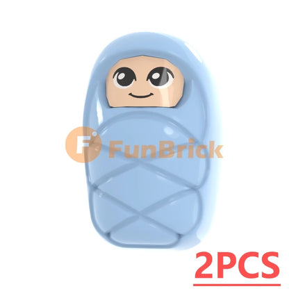 Infant Baby MOC Building Blocks Toys Kids Collection Souvenir Gift Pretend Play Decoration Boy Girl City 25128 24581