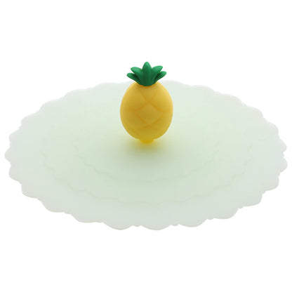 Cartoon 10cm Cute Silicone Cup Cover Heat-resistant Leak Proof Sealed Lids Cap Dustproof Cup Cover Suction Cup Cover Tea Lids