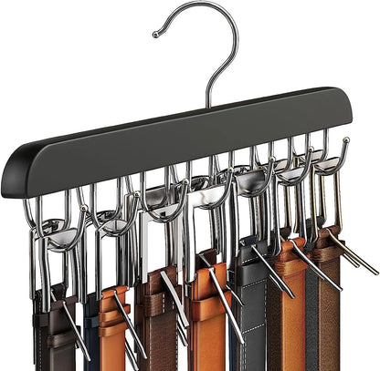 Wooden Belt Rack Women Storage Hangers for Clothes Case Home Wardrobe Accessories Supplly Scarf Organizer Men Tie Belt Hangers