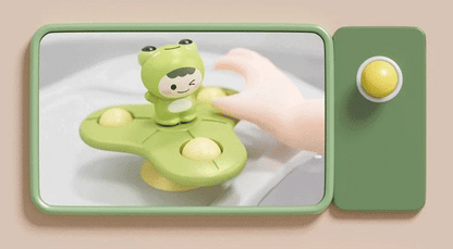 Baby Bath Toys Funny Bathing Sucker Spinner Suction Cup Cartoon Rattles Fidget Educational Toys For Children Boys Gift
