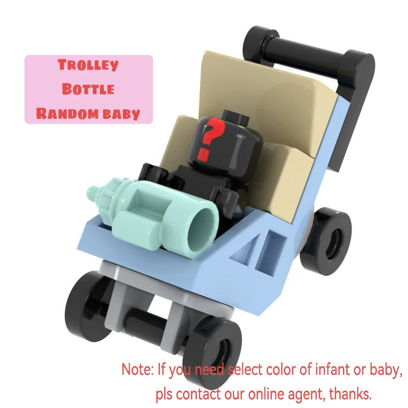 Infant Baby MOC Building Blocks Toys Kids Collection Souvenir Gift Pretend Play Decoration Boy Girl City 25128 24581
