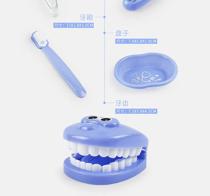1/9pcs Montessori Educational Toys for Children Early Learning Doctors Role Play Kids Intelligence Brushing Tooth Teaching Aids