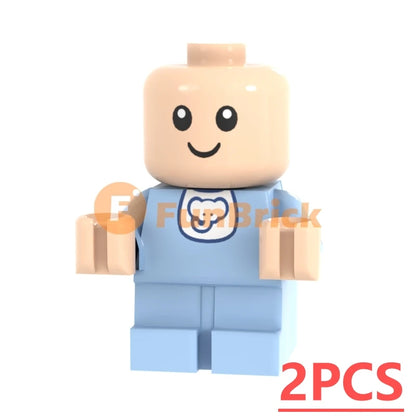 Infant Baby MOC Building Blocks Toys Kids Collection Souvenir Gift Pretend Play Decoration Boy Girl City 25128 24581