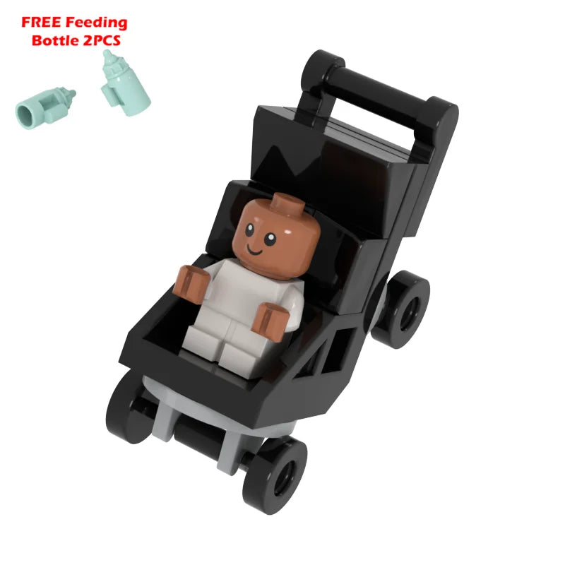 Infant Baby MOC Building Blocks Toys Kids Collection Souvenir Gift Pretend Play Decoration Boy Girl City 25128 24581