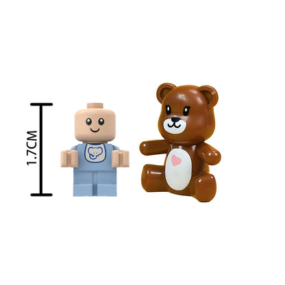 Infant Baby MOC Building Blocks Toys Kids Collection Souvenir Gift Pretend Play Decoration Boy Girl City 25128 24581
