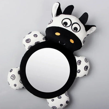 Black White View Back Seat Mirror Baby Car Mirror Safety Seat Headrest Rearview Mirror Baby Facing Rear Ward Car Kids Monitor