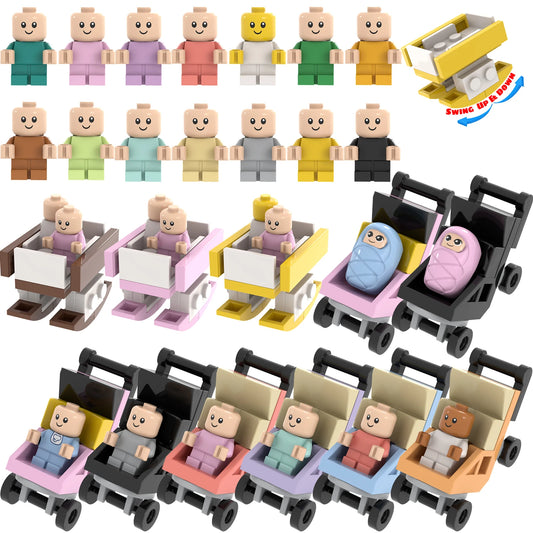 Infant Baby MOC Building Blocks Toys Kids Collection Souvenir Gift Pretend Play Decoration Boy Girl City 25128 24581