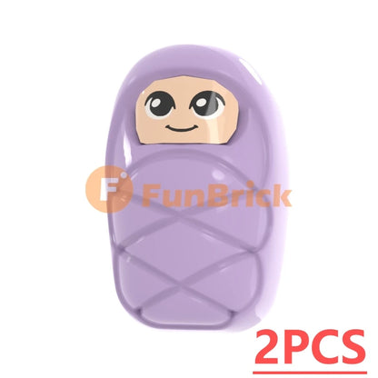 Infant Baby MOC Building Blocks Toys Kids Collection Souvenir Gift Pretend Play Decoration Boy Girl City 25128 24581