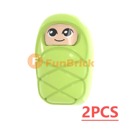 Infant Baby MOC Building Blocks Toys Kids Collection Souvenir Gift Pretend Play Decoration Boy Girl City 25128 24581