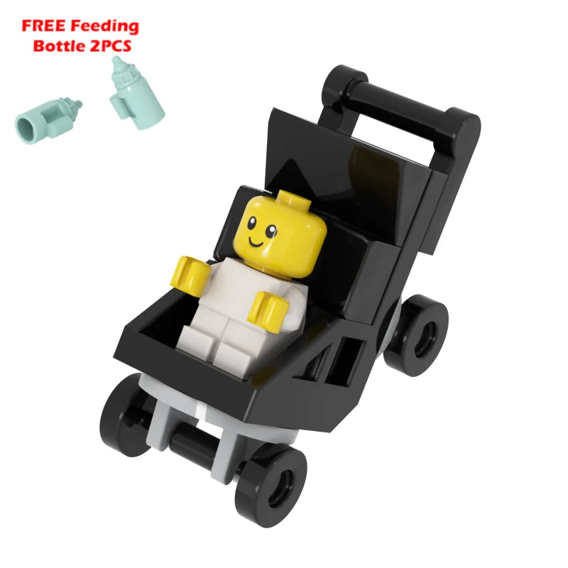 Infant Baby MOC Building Blocks Toys Kids Collection Souvenir Gift Pretend Play Decoration Boy Girl City 25128 24581