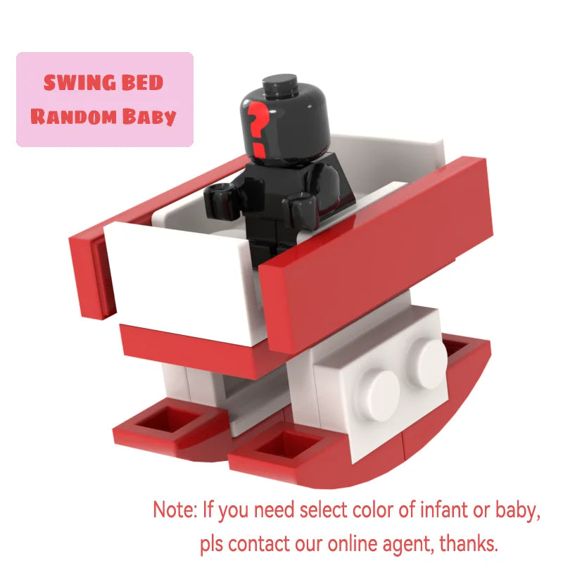 Infant Baby MOC Building Blocks Toys Kids Collection Souvenir Gift Pretend Play Decoration Boy Girl City 25128 24581