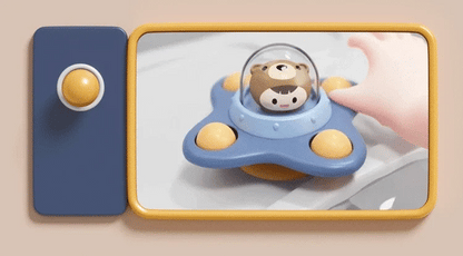 Baby Bath Toys Funny Bathing Sucker Spinner Suction Cup Cartoon Rattles Fidget Educational Toys For Children Boys Gift