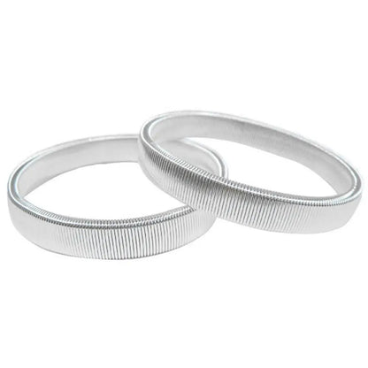 2pc Unisex Elasticated Shirt Sleeve Holder Adjustable Arm Cuffs Bands Stretchy Elastic Metal Sleeve Garters Clothing Accessories