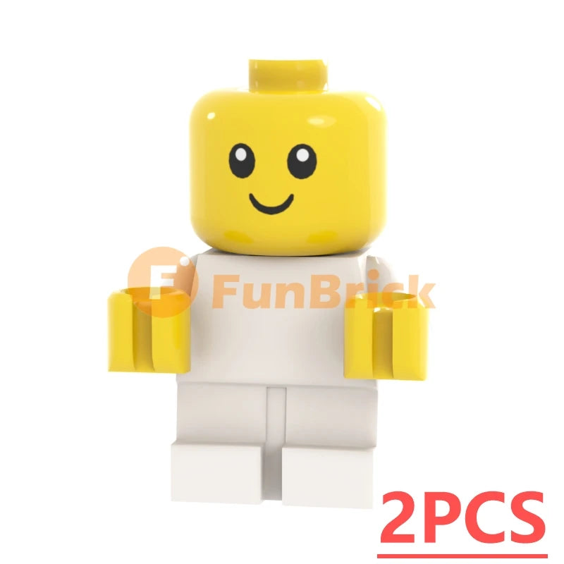 Infant Baby MOC Building Blocks Toys Kids Collection Souvenir Gift Pretend Play Decoration Boy Girl City 25128 24581