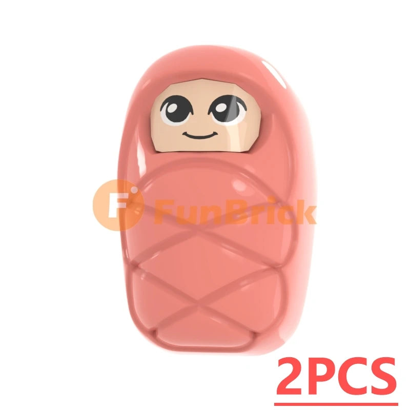 Infant Baby MOC Building Blocks Toys Kids Collection Souvenir Gift Pretend Play Decoration Boy Girl City 25128 24581